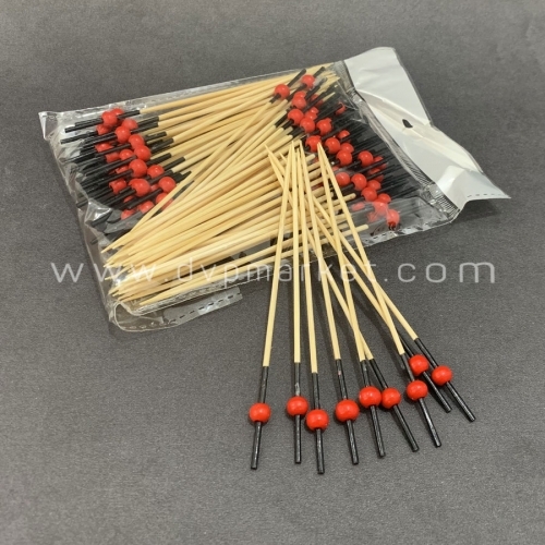 Cây ghim décor - Tre - Hạt tròn nhỏ - Vàng, đỏ - Gói (100 cái)