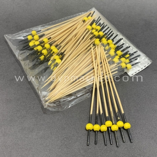 Cây ghim décor - Tre - Hạt tròn nhỏ - Vàng, đỏ - Gói (100 cái)