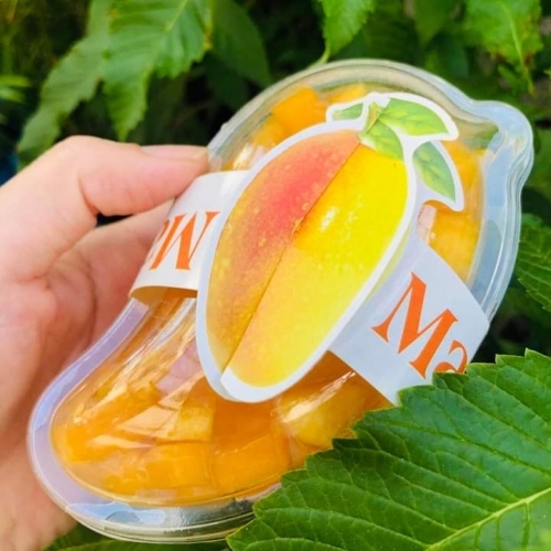 Hộp nhựa hình xoài XY588 có tem - lốc 50c