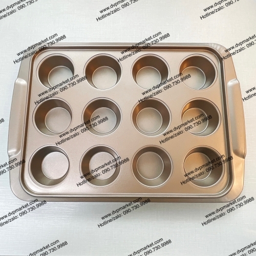 Unibaker - Khuôn nướng 12 bánh cupcake - MB843