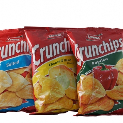 Lorenz Crunchips4Lorenz Crunchips Cheese & Onion 100G