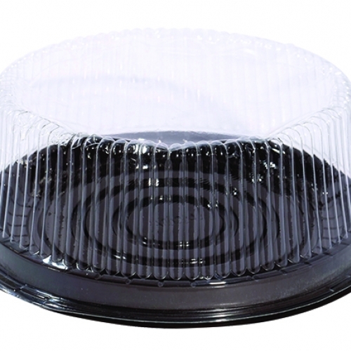 Hộp Nhựa Đựng Bánh Tròn 16Cm Đế Đen A016 Nk