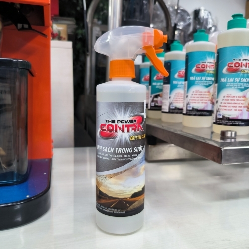 The Power Contra - Rửa kính - Crystal Clean (Xám) - 500ml