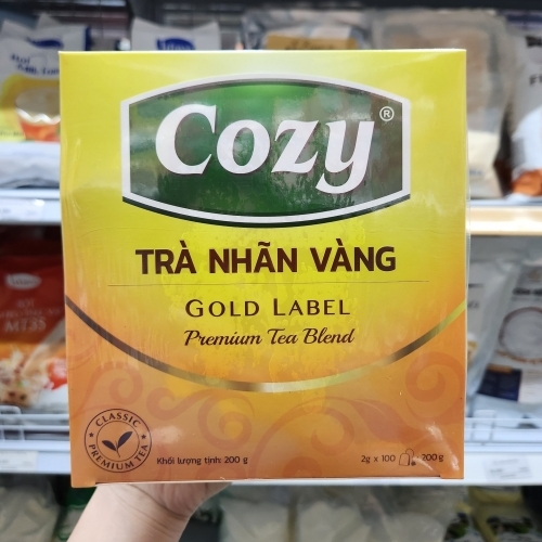 Trà đen Cozy Nhãn Vàng túi lọc 200g (100 túi x 2g)