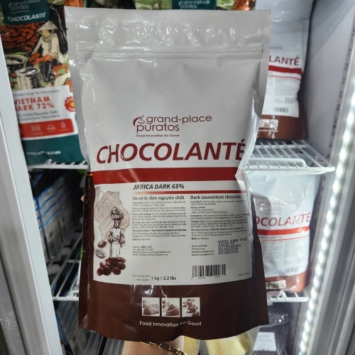 Puratos - Socola nút đen Ghana dark 65% (1kg)