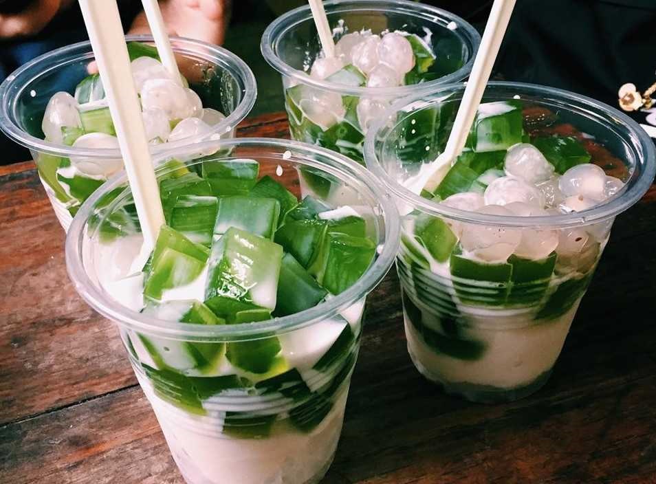 Sữa chua dầm thạch thơm ngon hấp dẫn