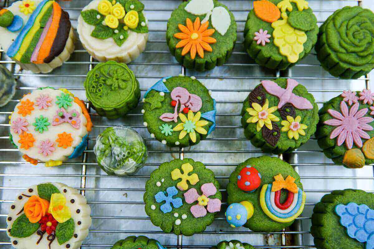 Bánh dẻo Trung thu có nhiều kiểu dáng